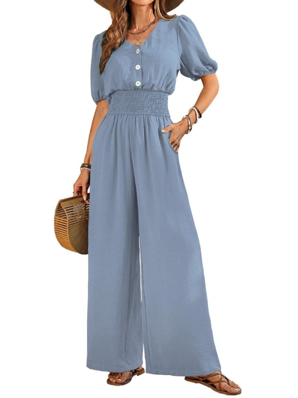 Jumpsuits for Women Dressy Casual Short Sleeve Pants Rompers 2026
